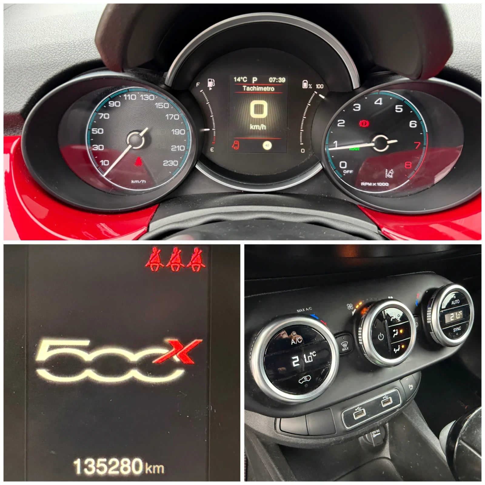 Fiat 500X 1.5Hybrid 160к.с Cross Dolce vita, снимка 10 - Автомобили и джипове - 56725922