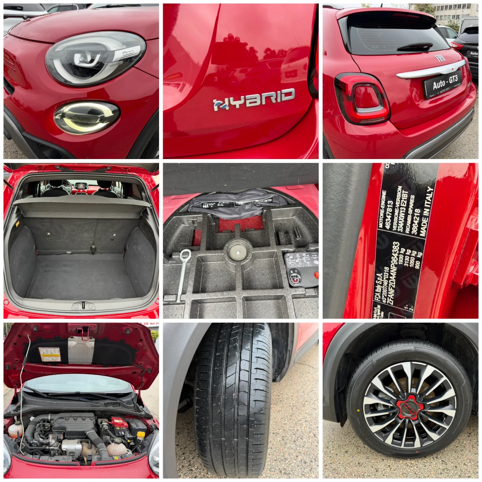 Fiat 500X 1.5Hybrid 160к.с Cross Dolce vita, снимка 16 - Автомобили и джипове - 56725922