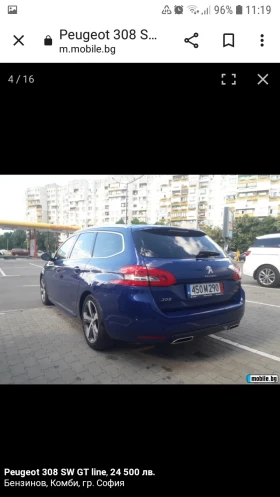 Обява за продажба на Peugeot 308 SW GT LINE ~22 800 лв. - изображение 3