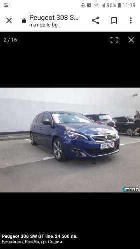 Обява за продажба на Peugeot 308 SW GT LINE ~22 800 лв. - изображение 2