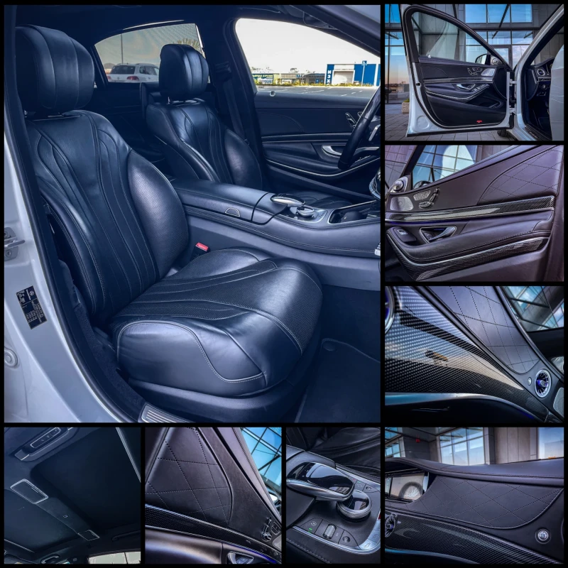 Mercedes-Benz S 350 d/9G/S63 AMG OPTIC/CARBON/3xTV/360/NIGHT/HUD/BURM., снимка 10 - Автомобили и джипове - 49967273