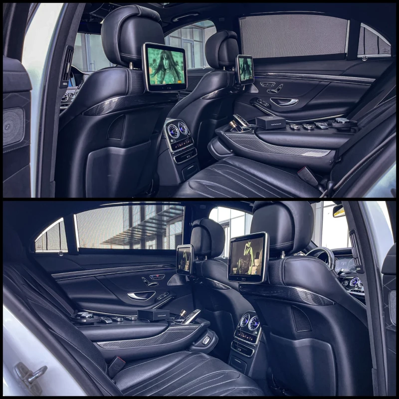 Mercedes-Benz S 350 d/9G/S63 AMG OPTIC/CARBON/3xTV/360/NIGHT/HUD/BURM., снимка 11 - Автомобили и джипове - 49967273