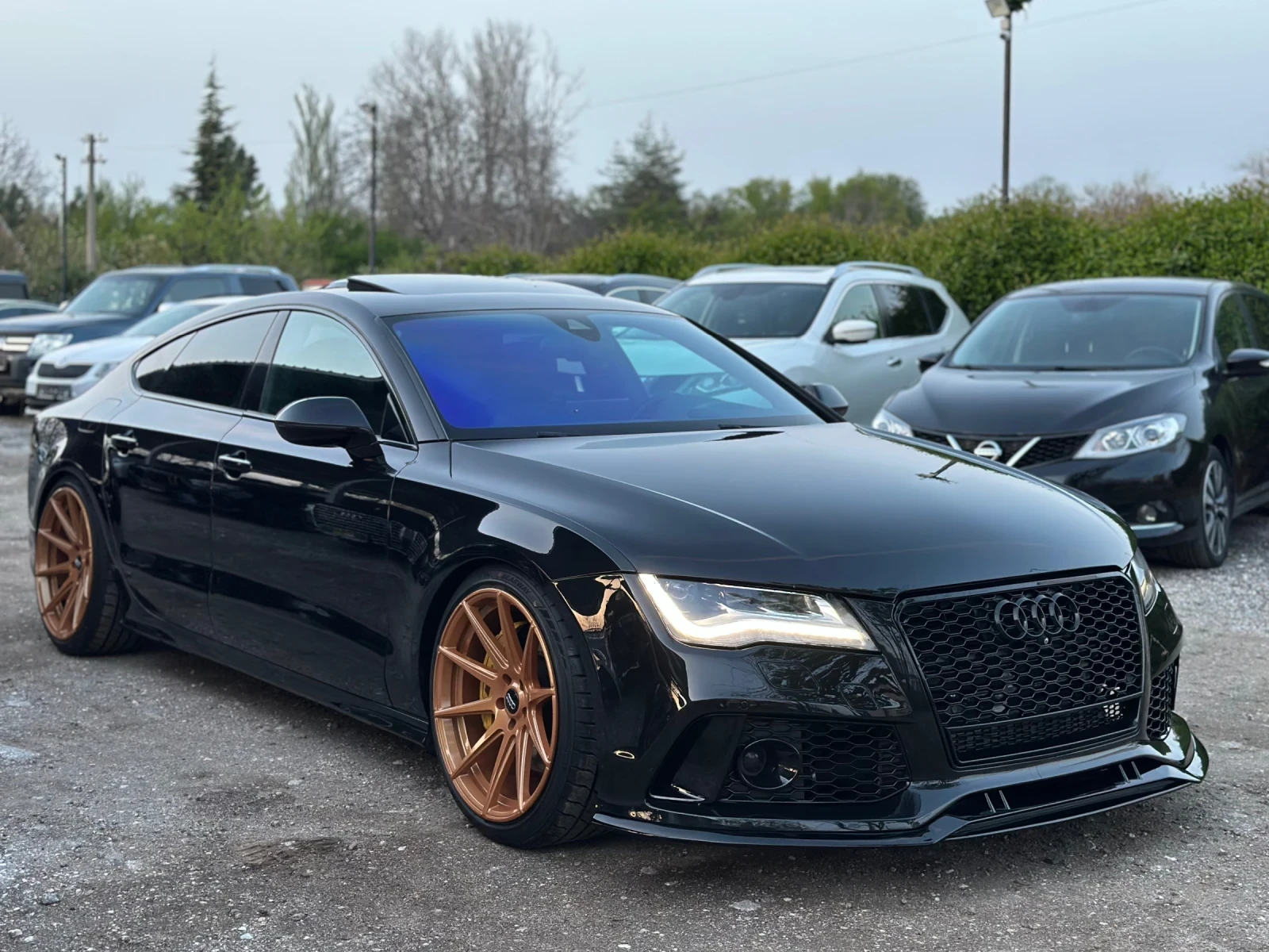 Audi A7 RS7* BiTURBO* ВАКУМ* HEAD UP* ДИСТРОНИК* 313hp - изображение 2