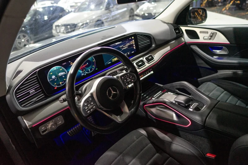 Mercedes-Benz GLE 300 D 4 MATIC FULL AMG LINE ПАНОРАМА ЛИЗИНГ 100%, снимка 12 - Автомобили и джипове - 52529104