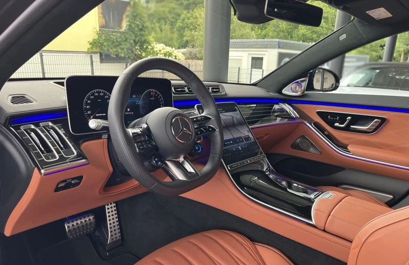 Mercedes-Benz S 63 AMG E/PERF./802HP/AIRM./CERAMIC/MASSAGE/PANO/MEMO/569f, снимка 10 - Автомобили и джипове - 51343404