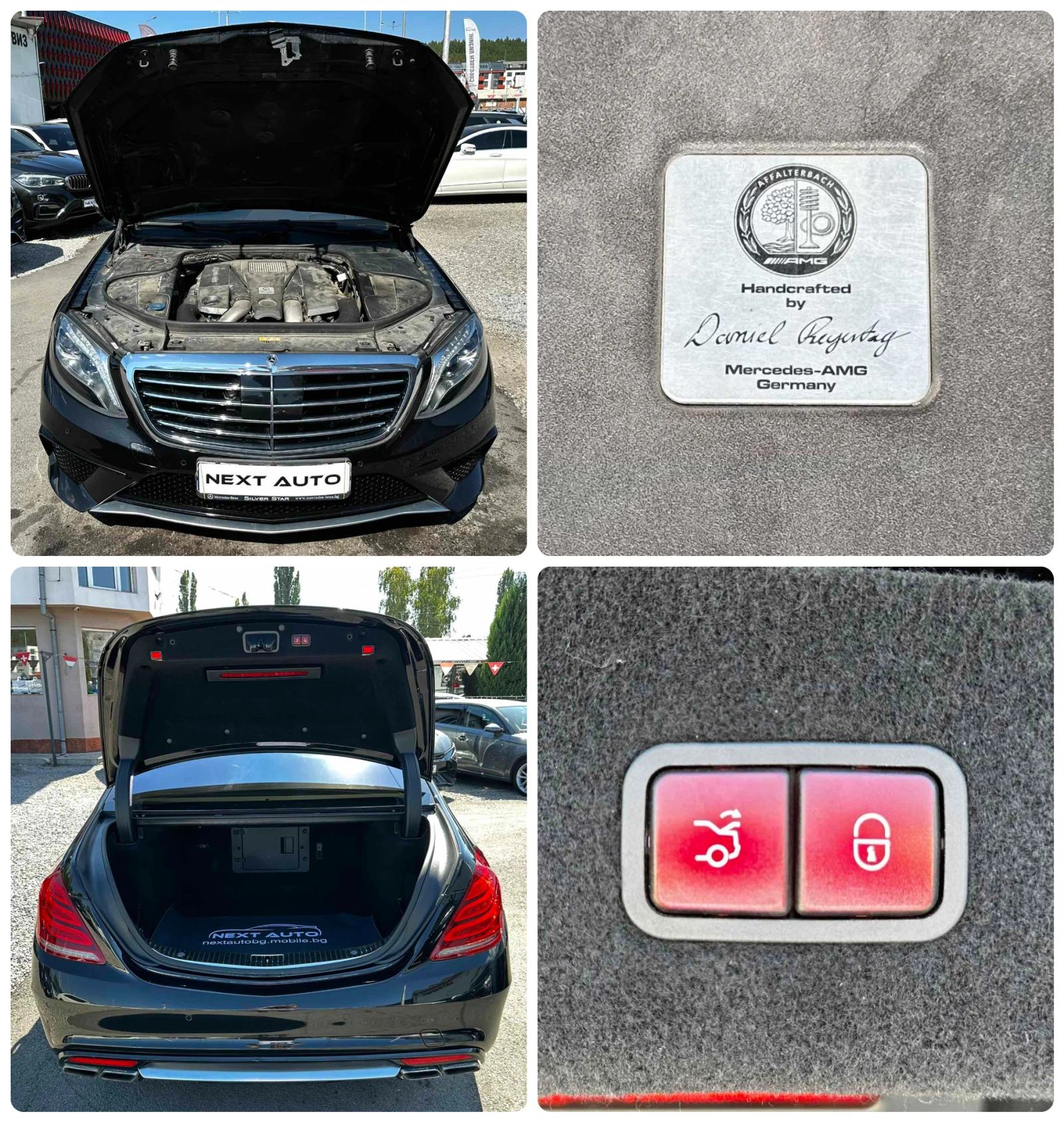 Mercedes-Benz S 63 AMG LONG 4MATIC NIGHT VISION MASSAGE TV BURMESTER 360&, снимка 16 - Автомобили и джипове - 56130274