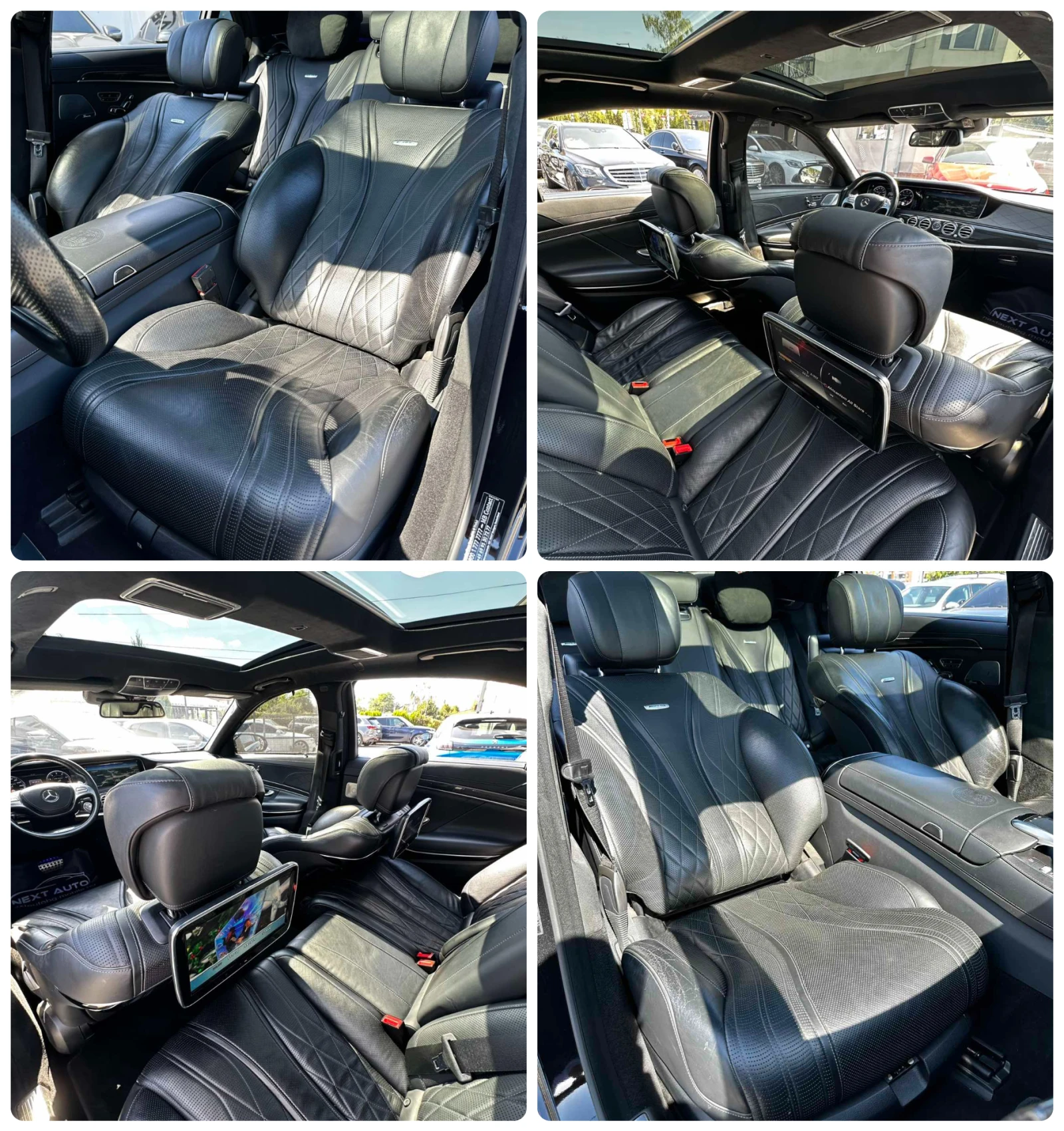 Mercedes-Benz S 63 AMG LONG 4MATIC NIGHT VISION MASSAGE TV BURMESTER 360&, снимка 12 - Автомобили и джипове - 56130274