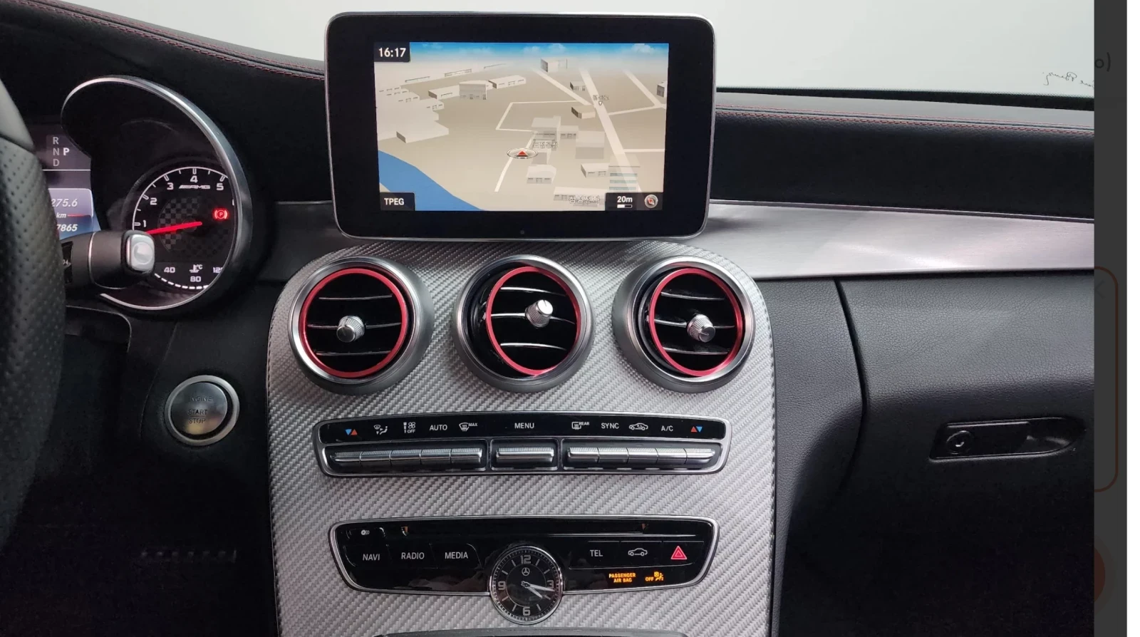 Mercedes-Benz C 43 AMG HUD * Burmester * AMG , снимка 13 - Автомобили и джипове - 54310757