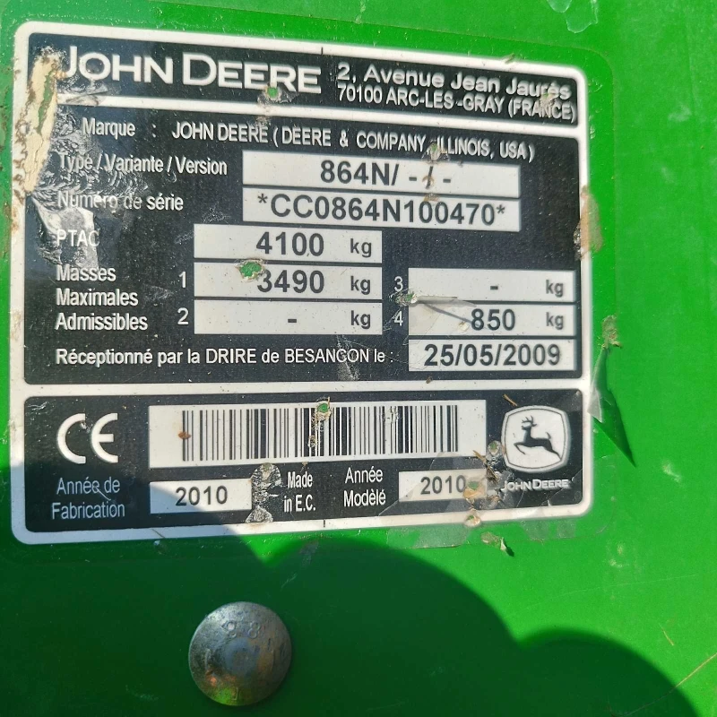 Балировачка John Deere 864, снимка 4 - Селскостопанска техника - 52721404