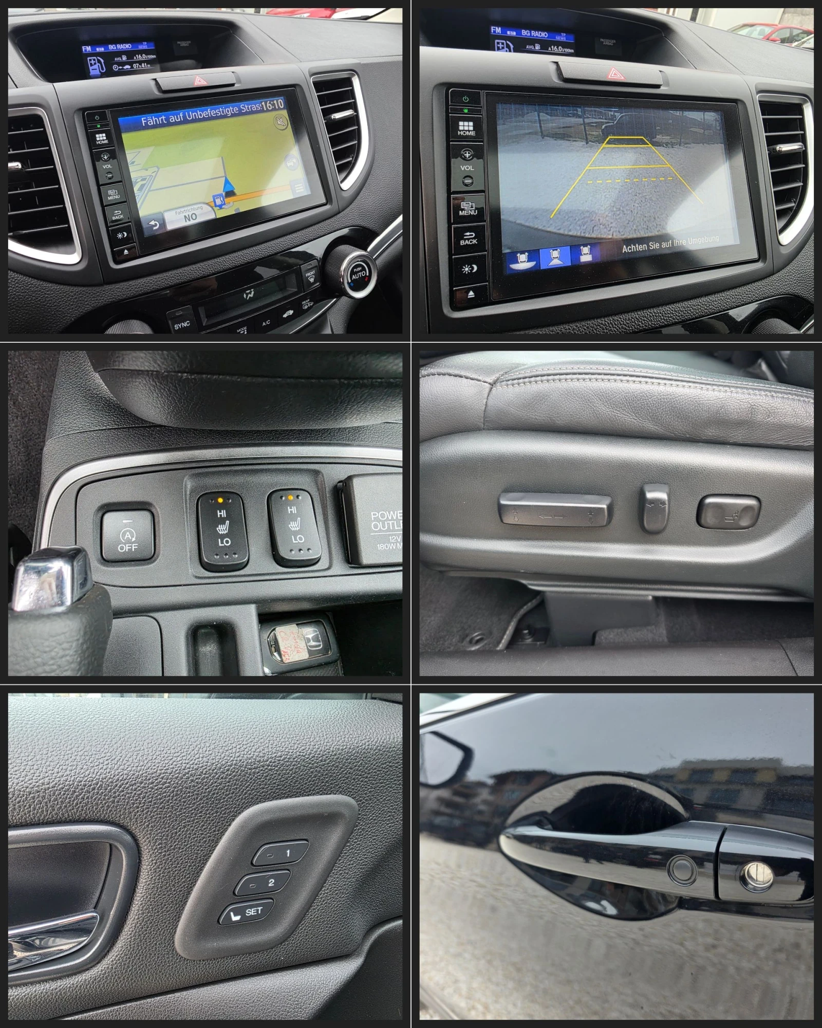 Honda Cr-v Панорама Keyless Go FULL LED Навигация Камера, снимка 11 - Автомобили и джипове - 54019782