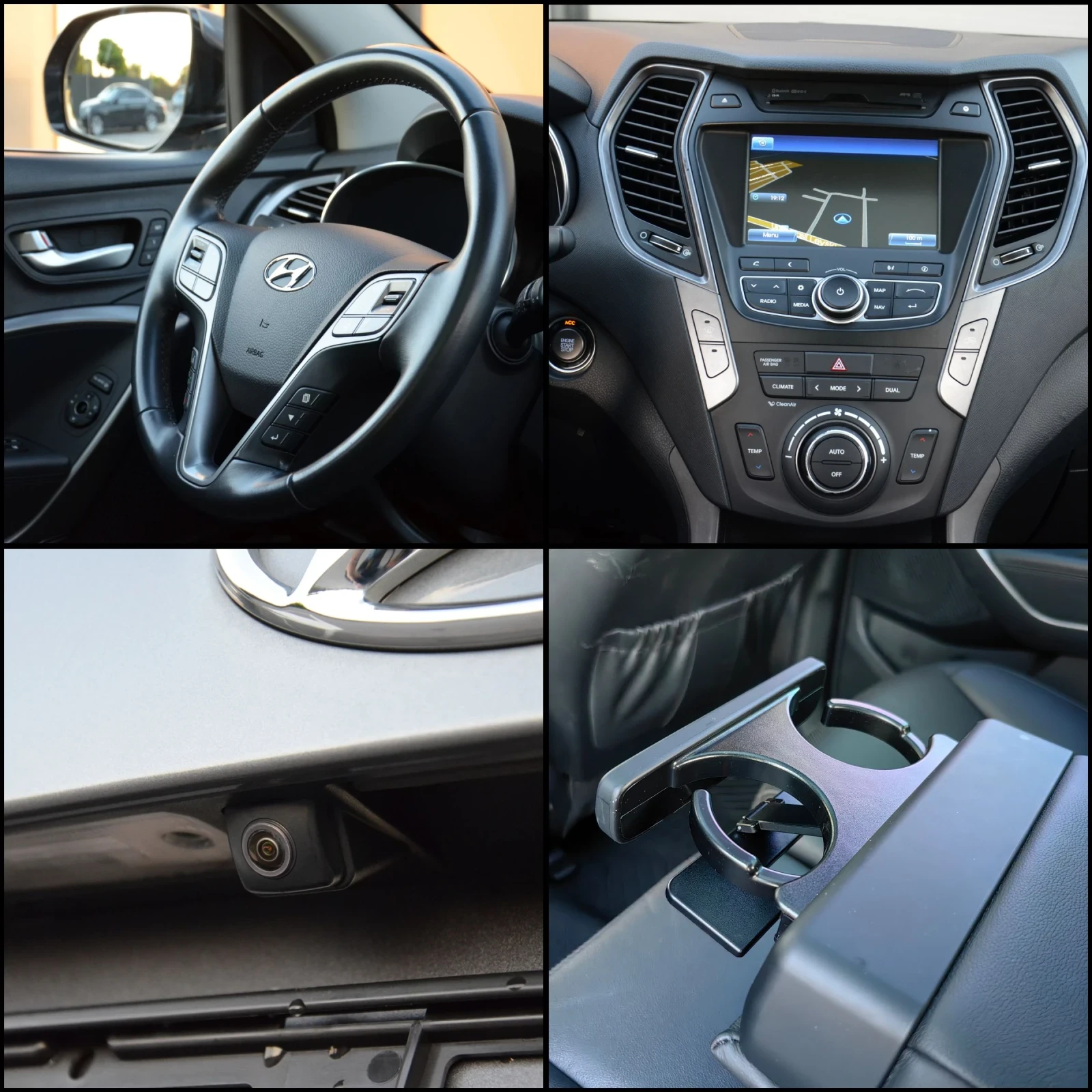 Hyundai Santa fe 2.2 CRDI/SWISS/4X4/7МЕСТА, снимка 12 - Автомобили и джипове - 55679080