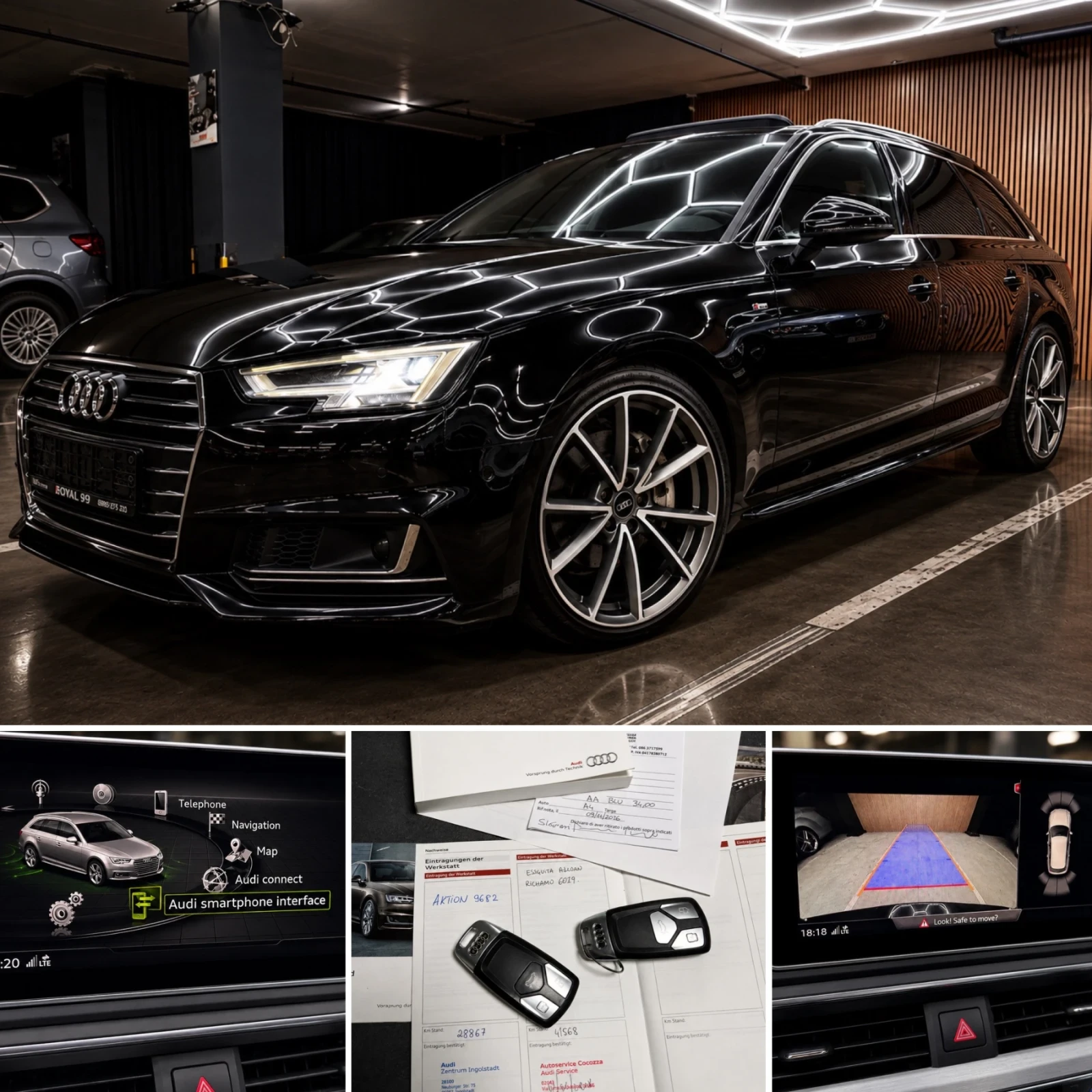 Audi A4 3XSLINE :: DISTRONIK::PANORAMA::DIGITAL::AMBIENTE:, снимка 16 - Автомобили и джипове - 55607230