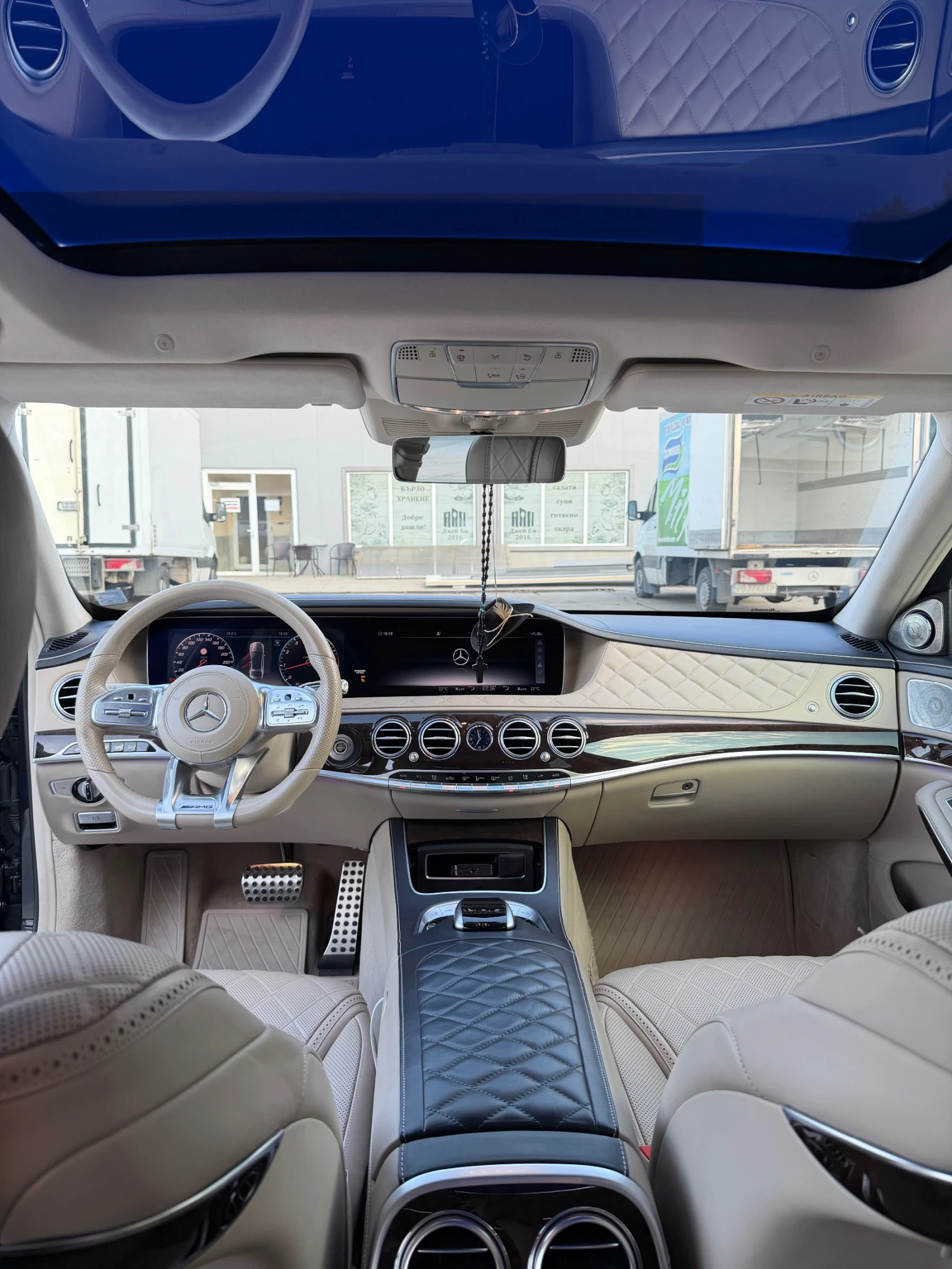 Mercedes-Benz S 560 Long, Designo, Full , снимка 8 - Автомобили и джипове - 54807434