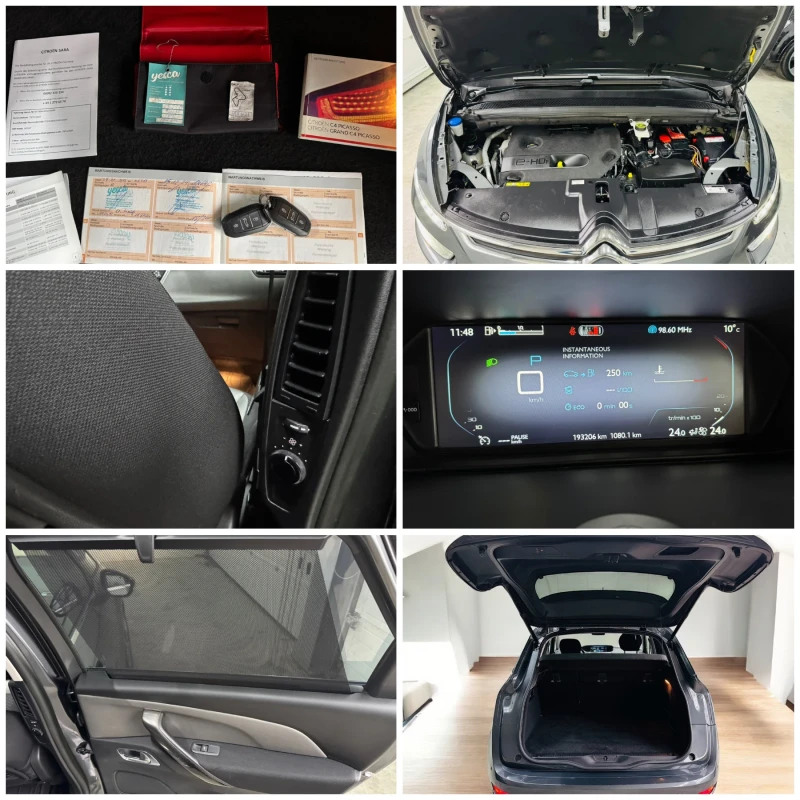 Citroen C4 Picasso * 2.0e-HDI* Exclusive* Distr* Led* , снимка 17 - Автомобили и джипове - 52670012