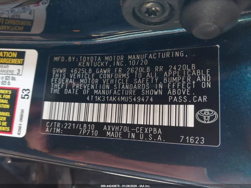 Toyota Camry 2.5l Xse Hybrid - изображение 9