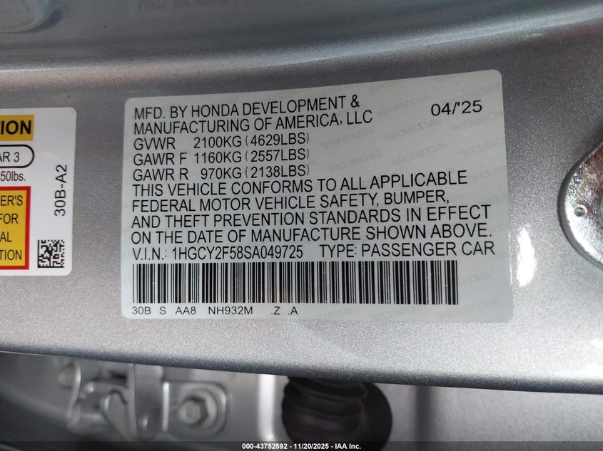 Honda Accord 2.0l Hybrid Sport, снимка 9 - Автомобили и джипове - 53773667