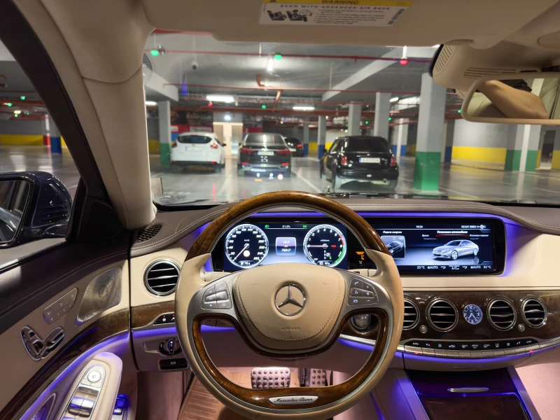 Mercedes-Benz S 500 AMG/Burmester/Distronic/Pano/HUD, снимка 4 - Автомобили и джипове - 52573272