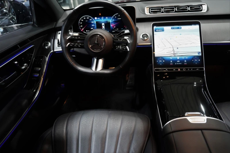 Mercedes-Benz S 500 AMG/ LONG/ 4-MATIC/ NIHGT/ BURM/ PANO/ TV/ 360/   , снимка 13 - Автомобили и джипове - 50564593