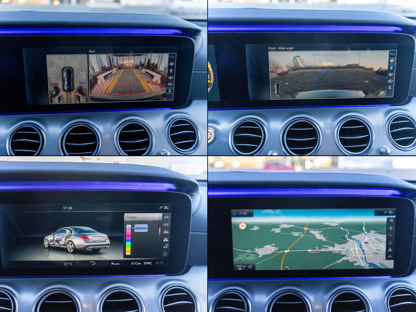 Mercedes-Benz E 220 AMG HEAD-UP Widescreen, 360   | Mobile.bg   14