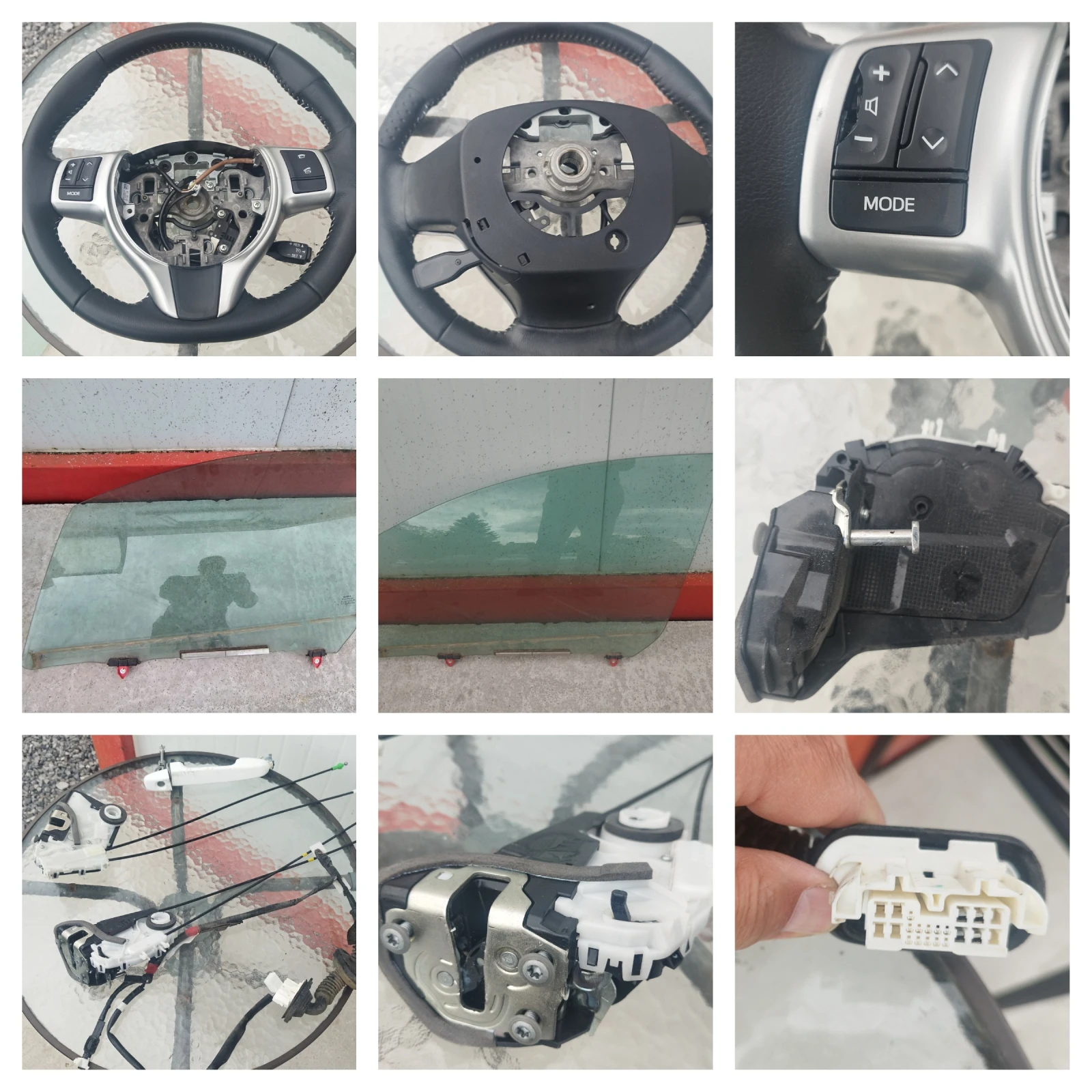 Toyota Yaris Hybrid P13 части брави, стъкло ел. инсталация и волан - Тойота Ярис Хибрид П13