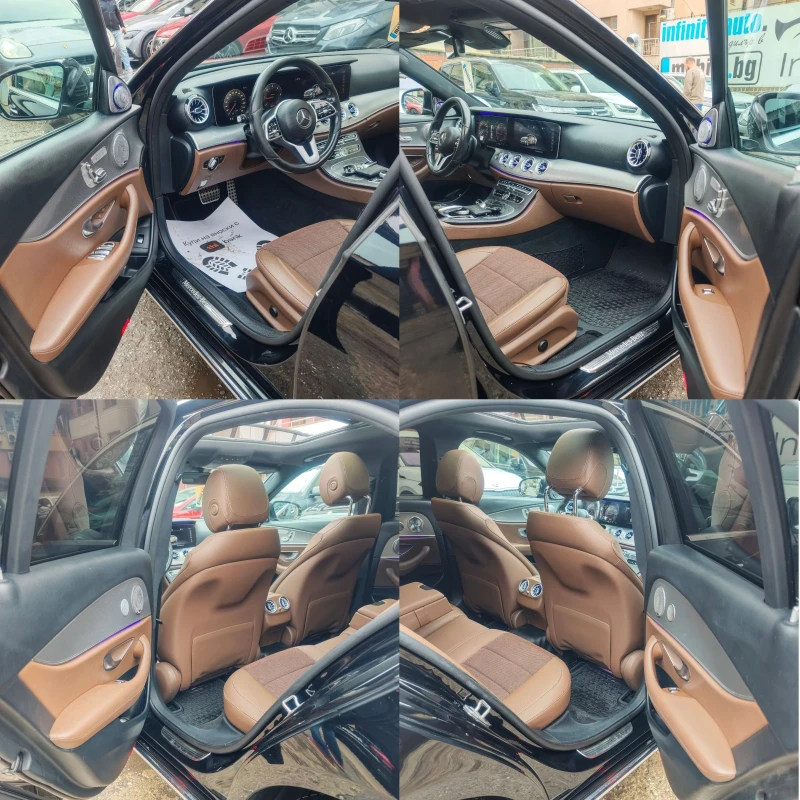 Mercedes-Benz E 220 AMG, ПАНОРАМА, ПАМЕТ, ПОДГРЕВ, АМБИЕНТ, 360-КАМЕРА, снимка 7 - Автомобили и джипове - 53275153
