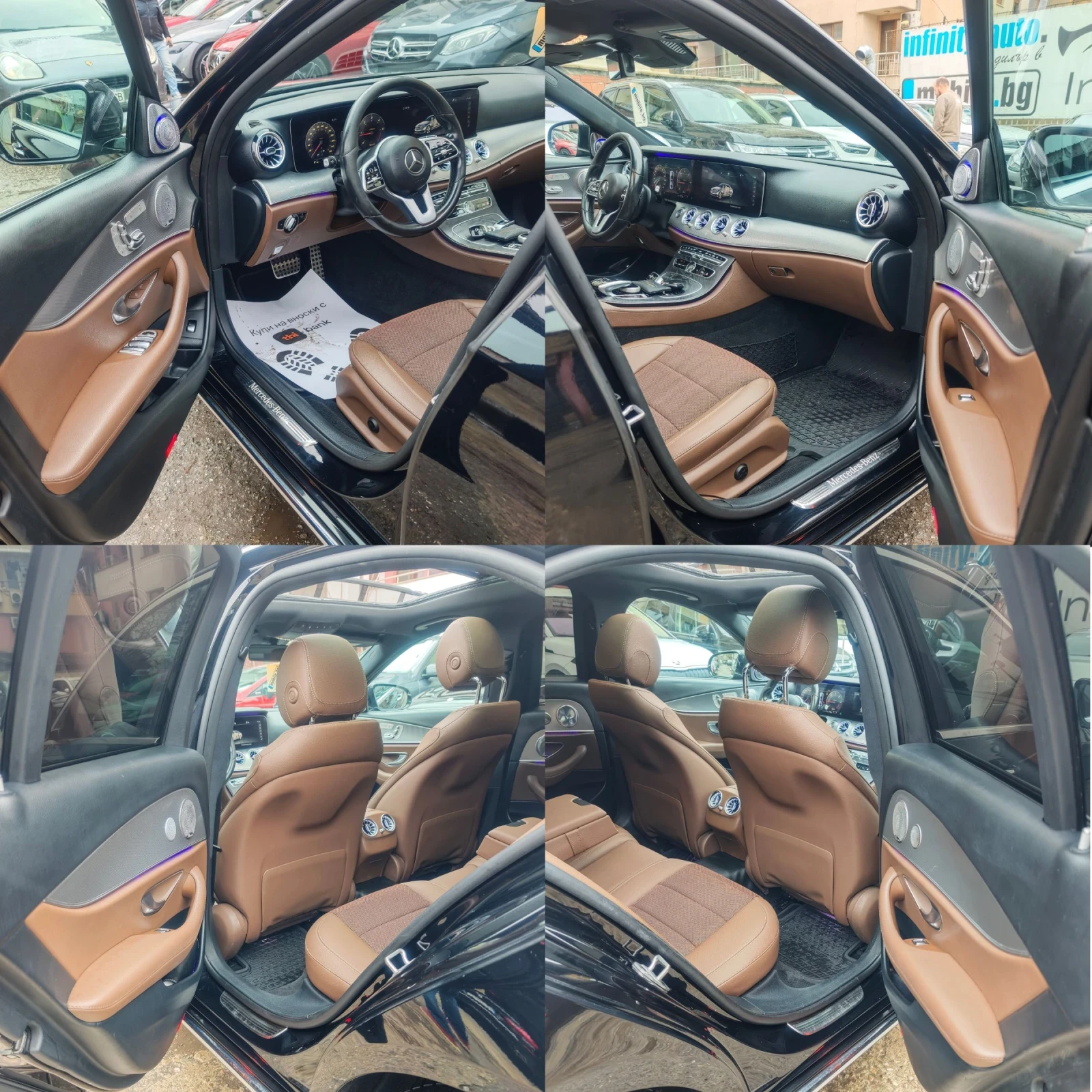 Mercedes-Benz E 220 AMG, ПАНОРАМА, ПАМЕТ, ПОДГРЕВ, АМБИЕНТ, 360-КАМЕРА - изображение 7