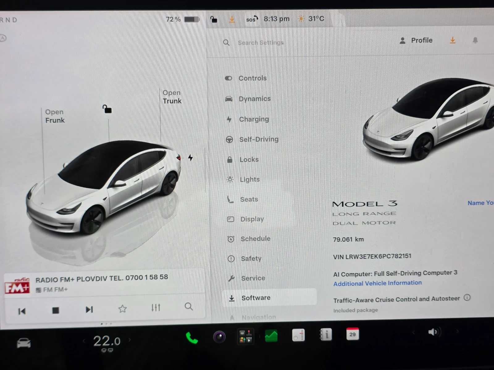 Tesla Model 3 LONG RANGE / DUAL MOTOR  / GERMANY / НАЛИЧНА , снимка 12 - Автомобили и джипове - 55469920