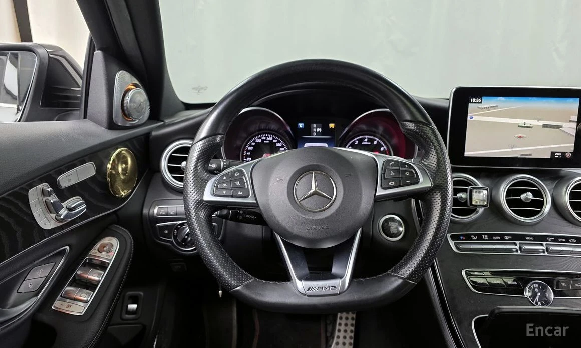 Mercedes-Benz C 200 AMG LINE* SUNROOF* CAM* ПОДГРЕВ, снимка 11 - Автомобили и джипове - 54071862