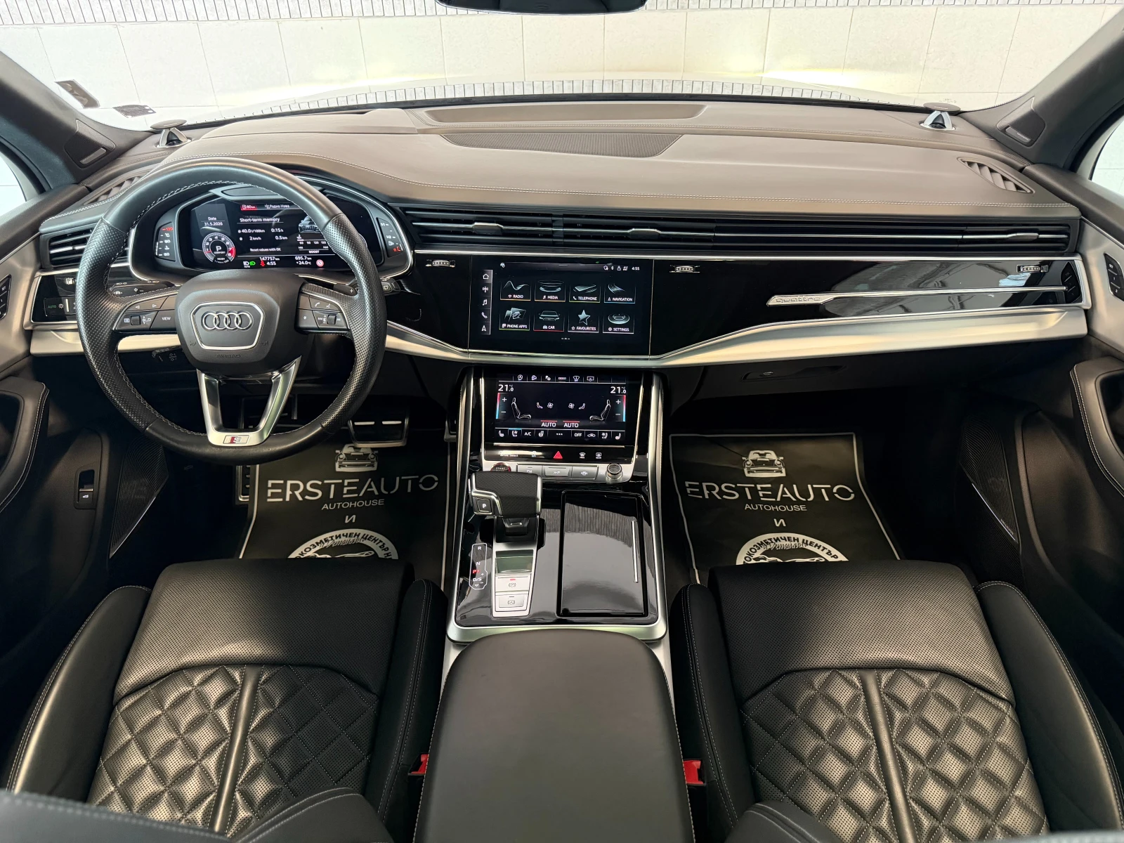 Audi SQ7 TFSI KERAMIK PANO B&O-3D HEADUP MASSAGE 7-МЕСТА , снимка 6 - Автомобили и джипове - 52130632