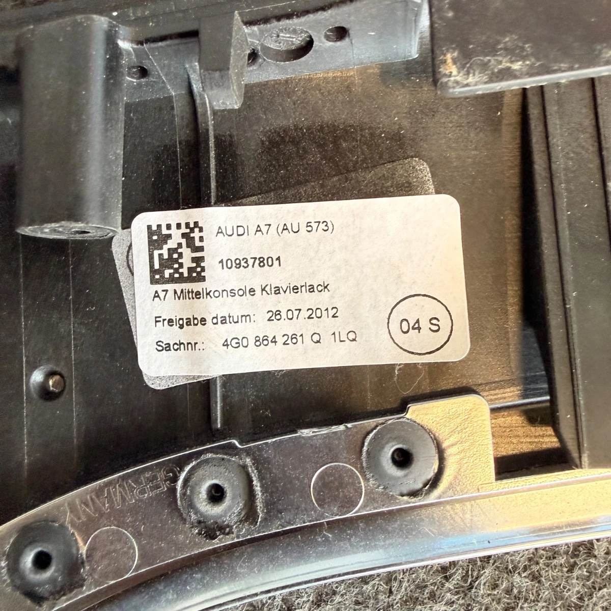 Рамка за централна конзола за Ауди Audi A7 4G ном881 4G0864261Q-1524