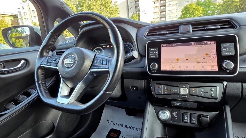 Nissan Leaf  12.2019/TEKNA/Заверена СЕРВИЗНА КНИЖКА, снимка 11 - Автомобили и джипове - 52878315