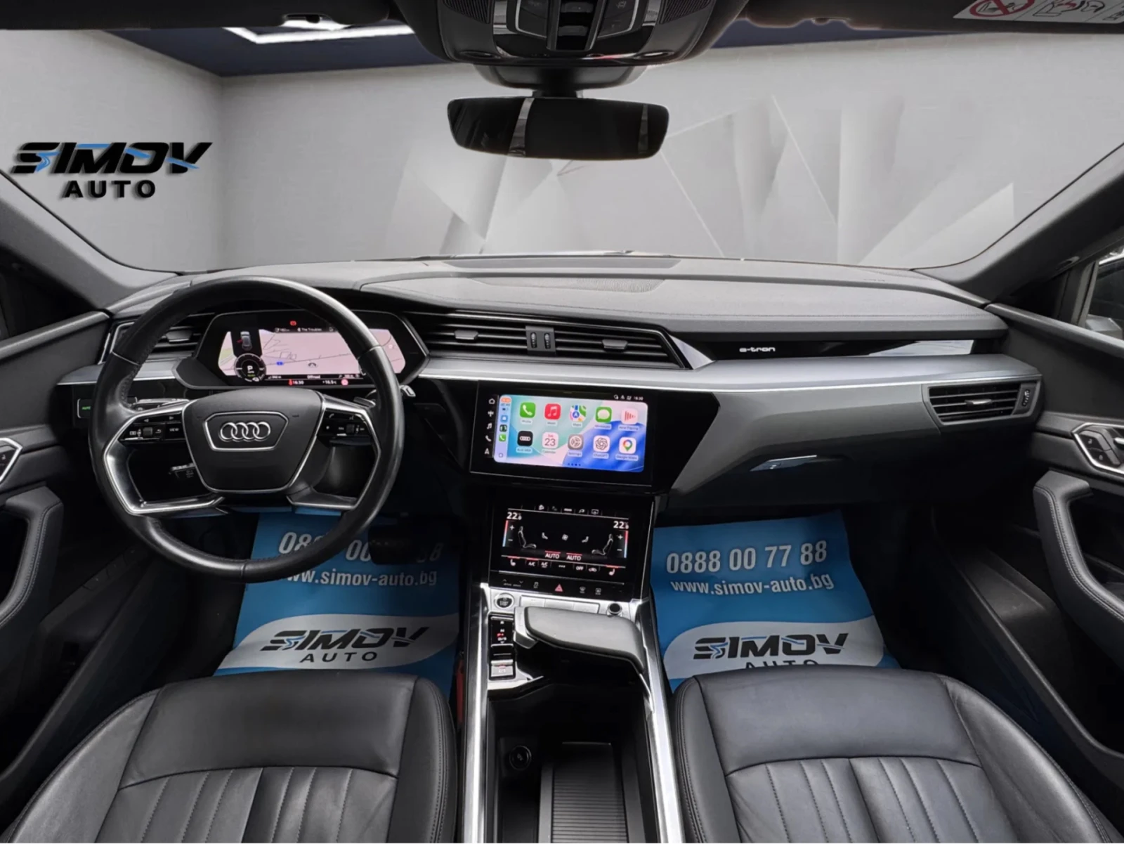 Audi E-Tron 55 S-LINE 95KWH 408КС. ПАНОРАМА КОЖА ПОДГРЕВ, снимка 11 - Автомобили и джипове - 54653084