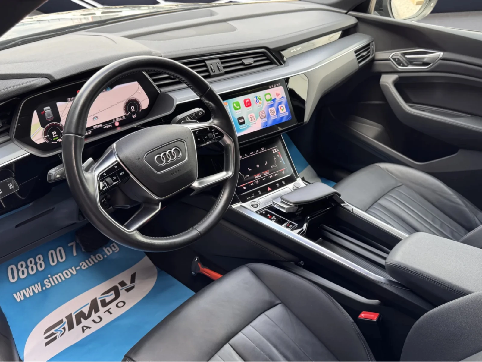 Audi E-Tron 55 S-LINE 95KWH 408КС. ПАНОРАМА КОЖА ПОДГРЕВ, снимка 8 - Автомобили и джипове - 54653084