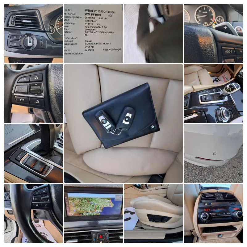 BMW 530 3.0D X DRIVE, НАВИГАЦИЯ, КОЖЕН САЛОН, АВТОМАТИК , снимка 17 - Автомобили и джипове - 47721264