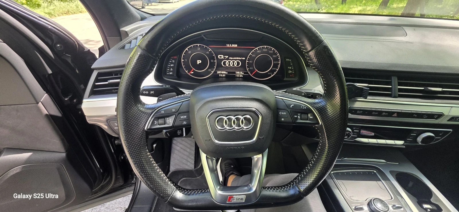 Audi Q7 Matrix/3 S-Line/Panorama/7 Mesta, снимка 9 - Автомобили и джипове - 54597161