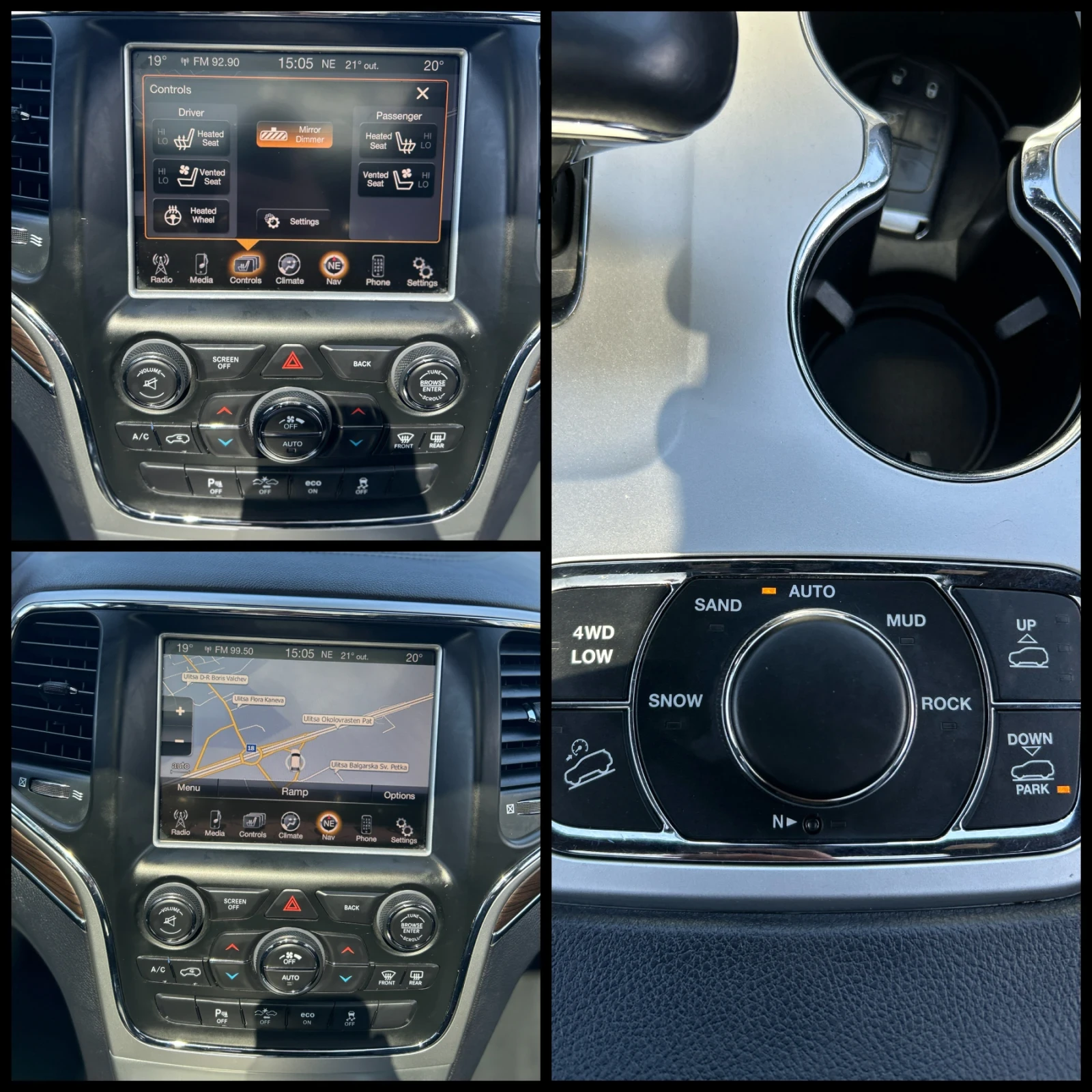 Jeep Grand cherokee Overland* Full, снимка 14 - Автомобили и джипове - 54266601