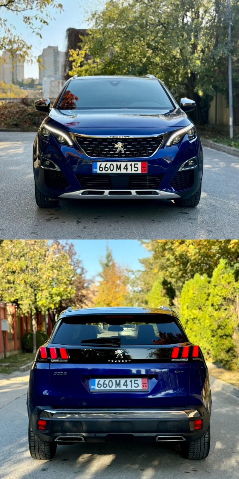 Peugeot 3008 2.0HDI* 180кс.* 90 000км.РЕАЛНИ* GT-Line* Panorama, снимка 3 - Автомобили и джипове - 47857334