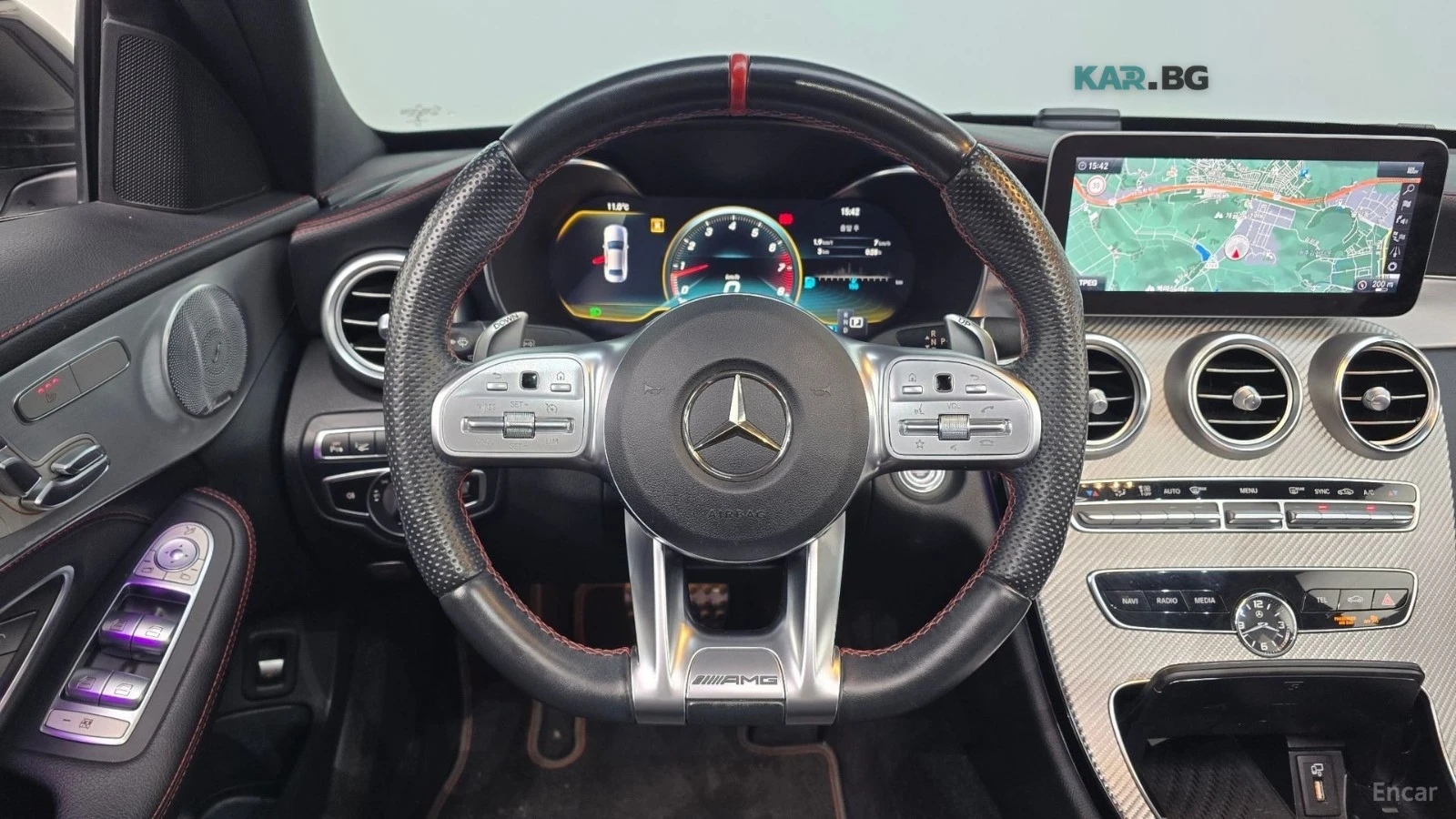 Mercedes-Benz C 43 AMG 4MATIC* PANO* КОЖА* ПОДГРЕВ* HEAD UP* 360* ДИСТРОН, снимка 12 - Автомобили и джипове - 54972744