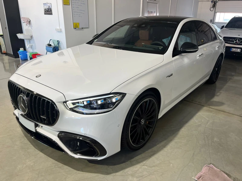 Mercedes-Benz S 63 AMG E-PERF CARBON CERAMIC BURMEISTER 4D 3xTV DESIGNO, снимка 3 - Автомобили и джипове - 53207925