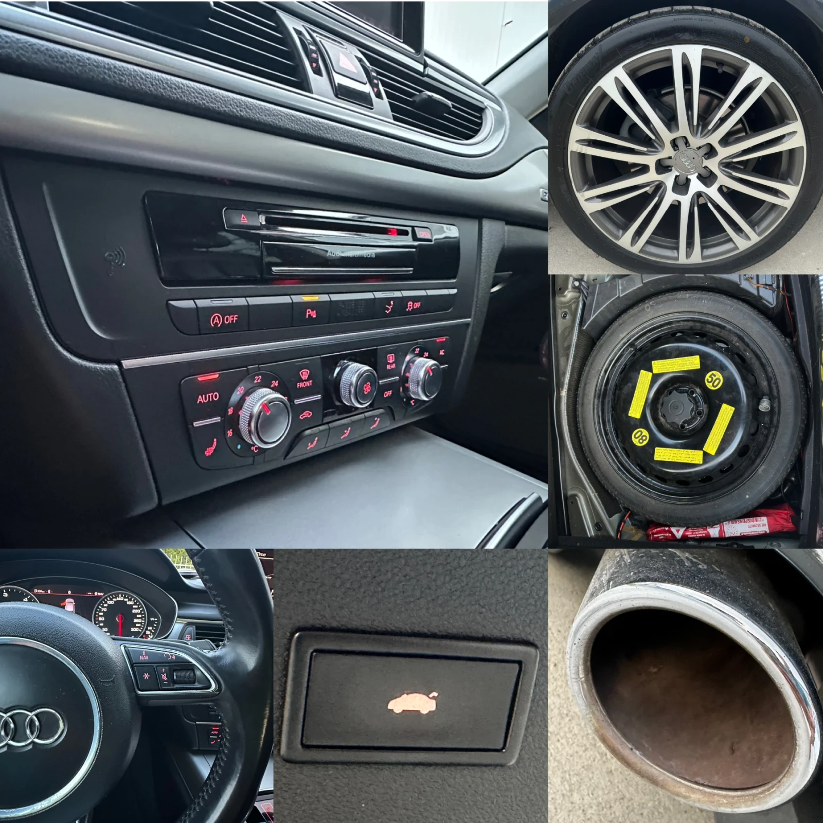 Audi A7 3.0TDI Quattro* Регистриран* Подгрев* HeadUp* B&O, снимка 11 - Автомобили и джипове - 54884341