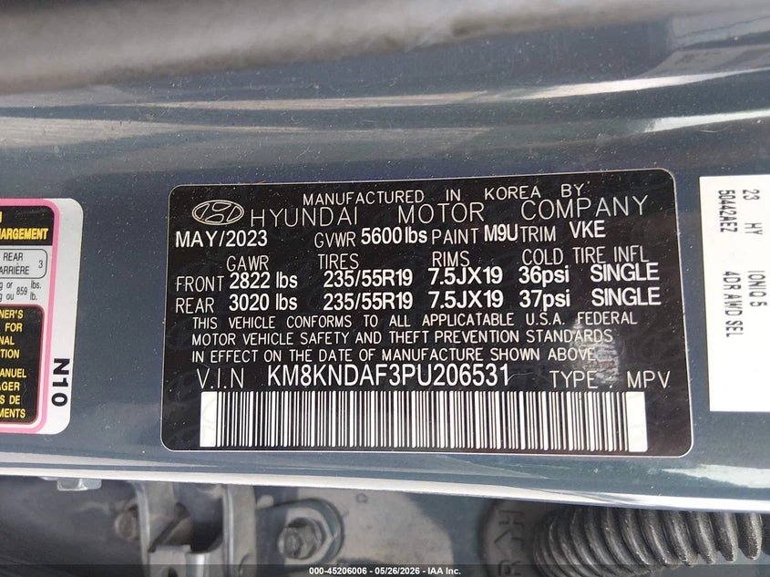 Hyundai Ioniq 5 Sel, снимка 9 - Автомобили и джипове - 56521414