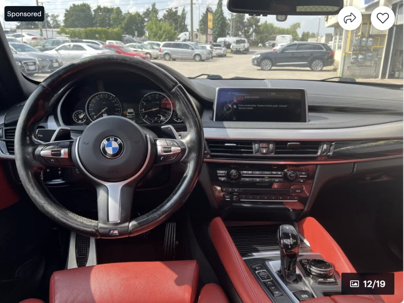 BMW X6 M* SPORT* ДИГИТАЛНО* ТАБЛО* 360КАМЕРА* LANE* ASSIS, снимка 6 - Автомобили и джипове - 52974595