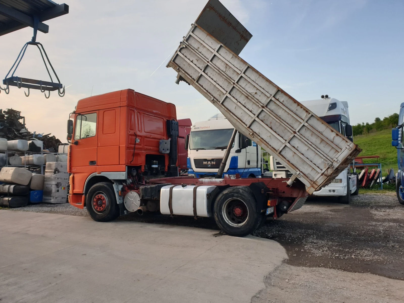 Daf Xf 95.380 ТРИСТРАНЕН САМОСВАЛ  - изображение 3