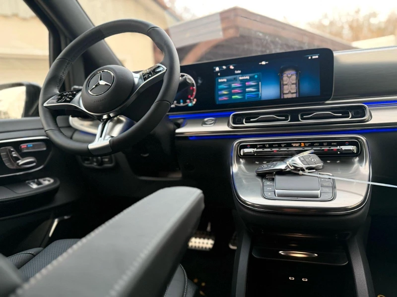 Mercedes-Benz V 300 d/AMG/4M/EXTRALONG/VIPSEATS/BURM/AIRMATIC/EXCLUSIV, снимка 10 - Автомобили и джипове - 51193548