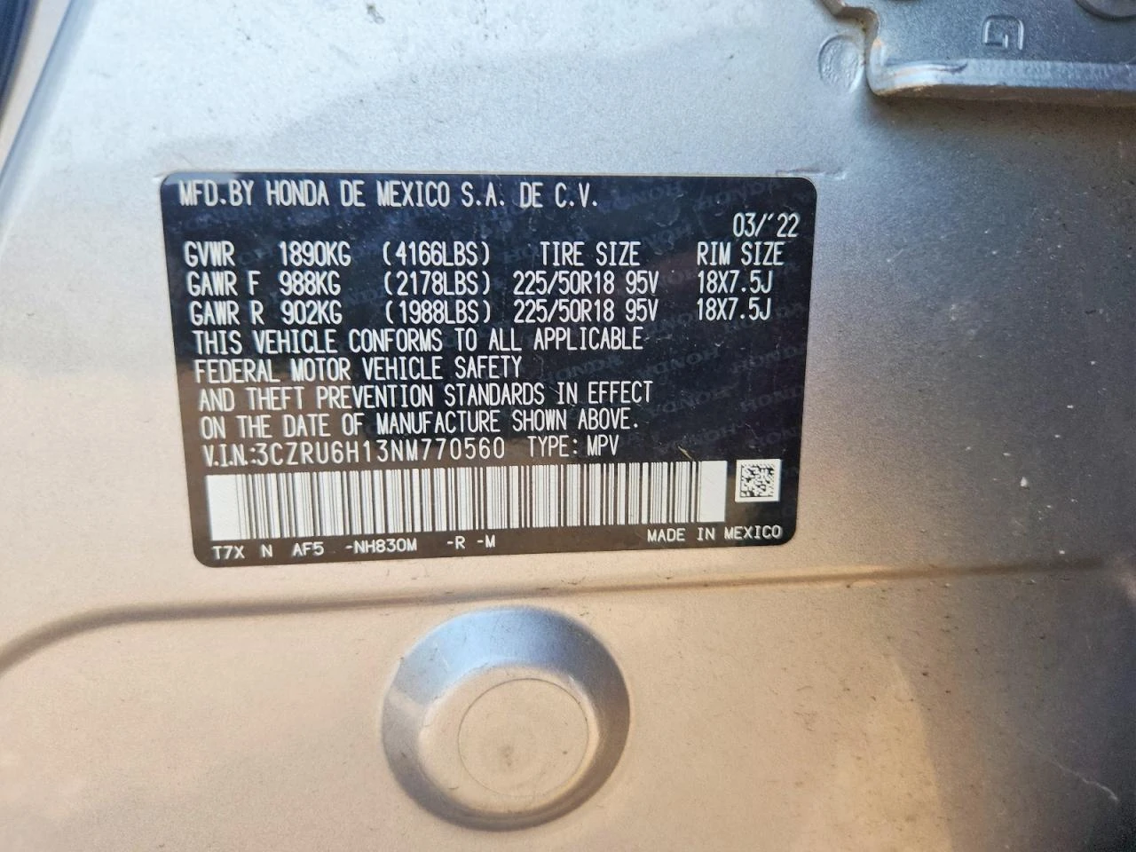 Honda Hr-v 1.8l Sport, снимка 12 - Автомобили и джипове - 56061219