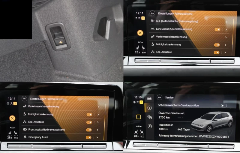 VW Golf 8/1.4/STYLE/eHYBRID/204HP/DIGITAL/AMBI/DAB/405fpr, снимка 9 - Автомобили и джипове - 51050893