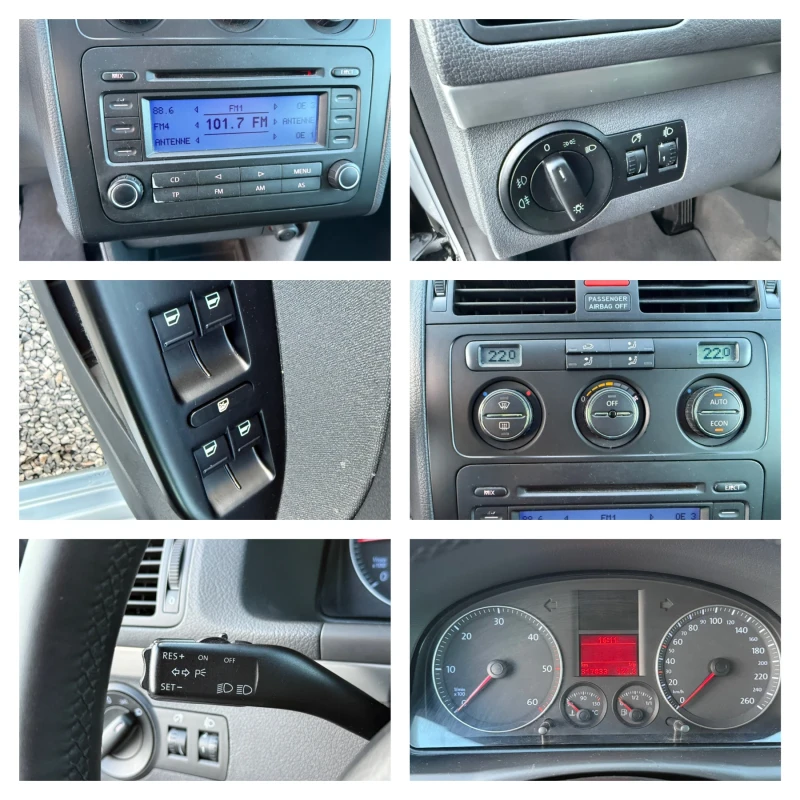 VW Touran 1.9TDI 105кс Обслужен/Нови Зимни гуми/Регистриран, снимка 14 - Автомобили и джипове - 51897171