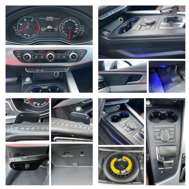 Audi A4 2.0TDI, Автомат, S-Line, Рекаро кожен кафяв салон, снимка 17 - Автомобили и джипове - 52339214