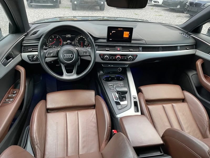 Audi A4 2.0TDI, Автомат, S-Line, Рекаро кожен кафяв салон, снимка 13 - Автомобили и джипове - 52339214
