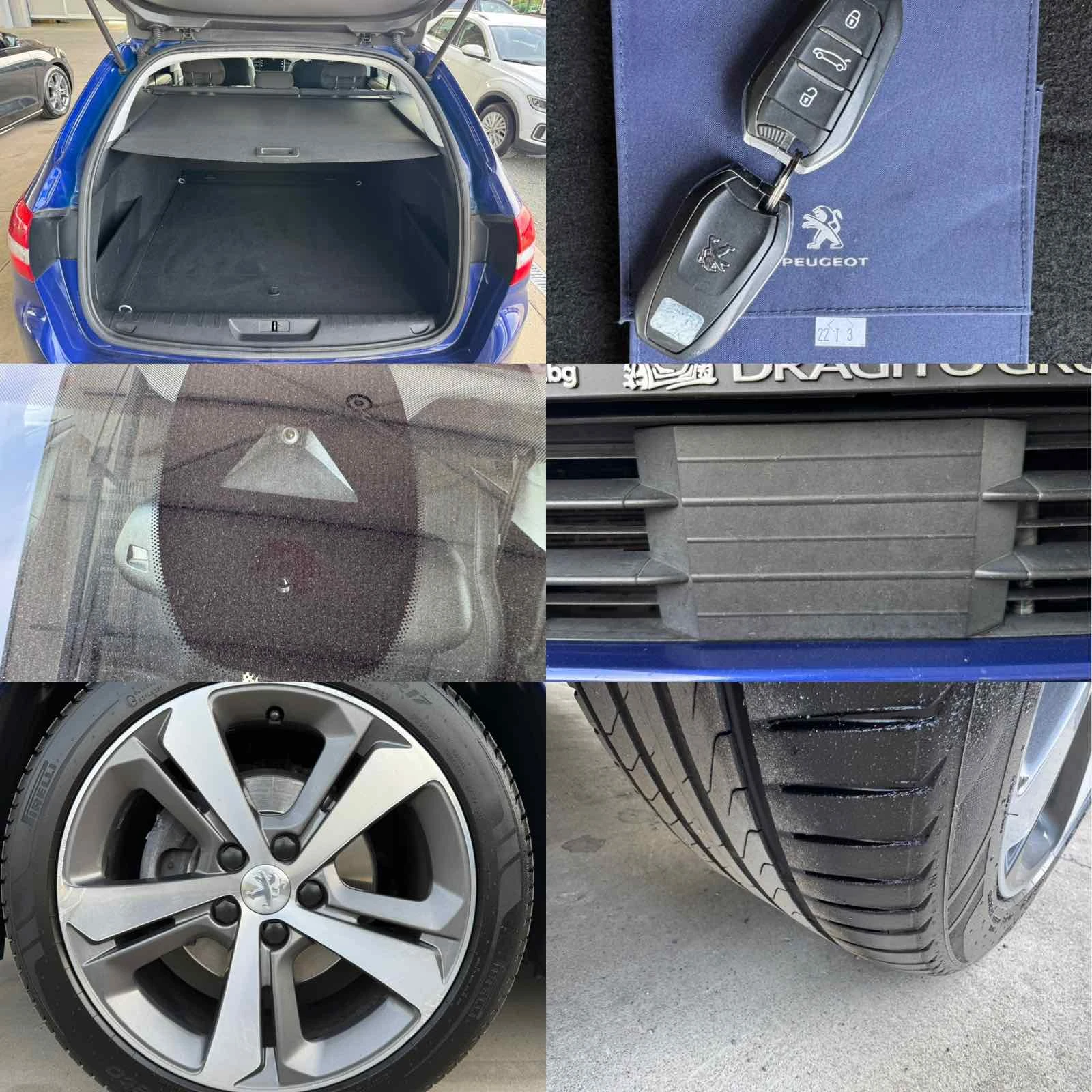 Peugeot 308 1.5* 130ps* АВТОМАТ* НАВИ* КАМЕРА* ДИСТРОНИК* ЛЕД*, снимка 17 - Автомобили и джипове - 56028243